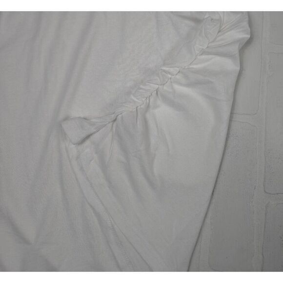 Isabel Maternity White V-Neck side Cinching Top XL - Picture 2 of 3